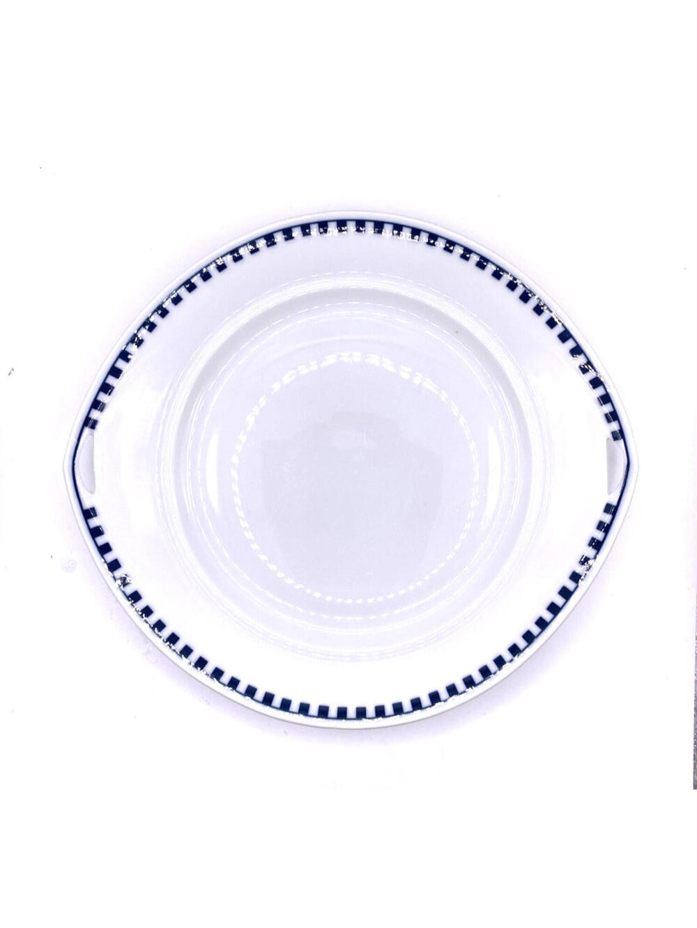 Rosenthal Art Deco Donatello Cobalt Blue Squares Bavaria 2 plates READ